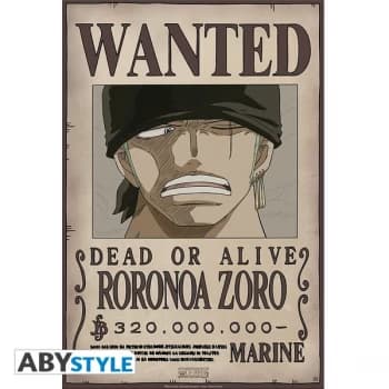 One Piece - Wanted Zoro New Small Poster