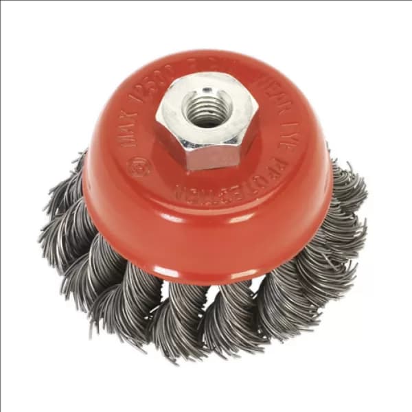 Genuine SEALEY TKCB651 Twist Kyest Wire Cup Brush Ø65mm M14 x 2mm