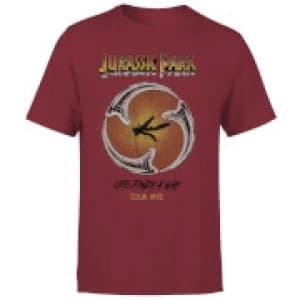 Jurassic Park Life Finds A Way Tour Unisex T-Shirt - Burgundy - L