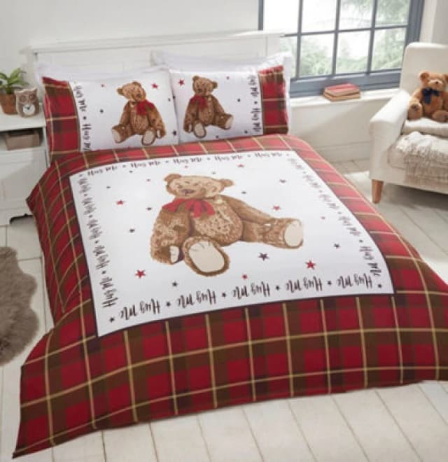 Rapport Home Hug Me Bear Polycotton Duvet Set With Pillowcase