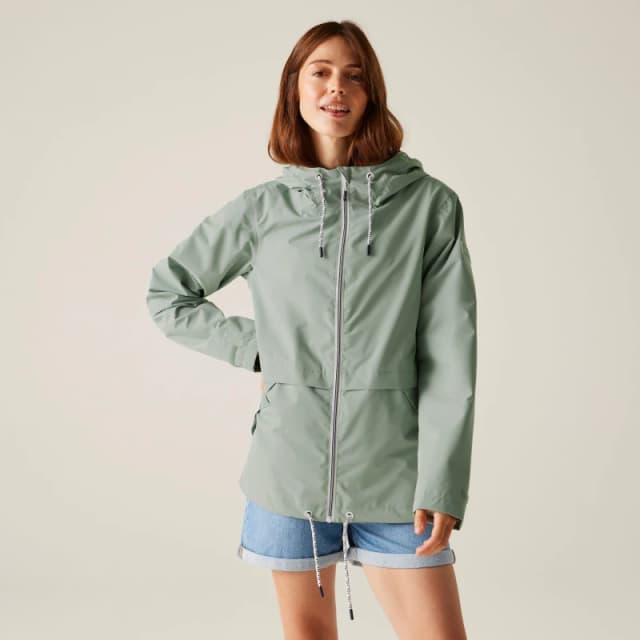 Regatta Womens Bayletta II Waterproof Long Sleeve Hooded Jacket Glacier female 8 (XS)