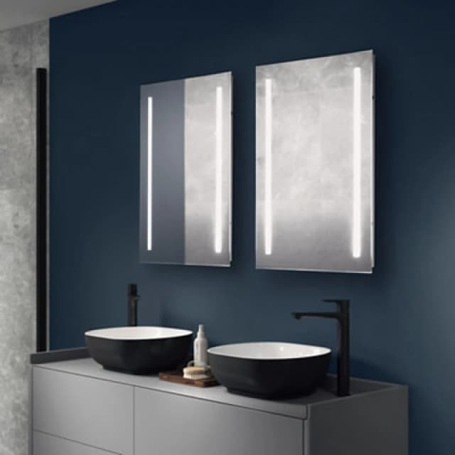 Sensio Uno Rectangular Wall-Mounted Bathroom Illuminated Contemporary Mirror (H)70Cm (W)50Cm