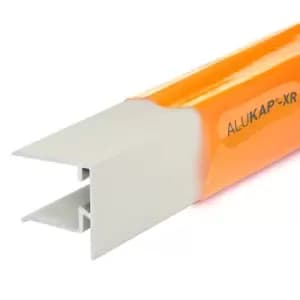 Alukap-xr 25mm End Stop Bar 2.4M White