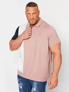 BadRhino Bad Rhino Stripe Knitted Cut & Sew Polo, Multi, Size 1Xl, Men