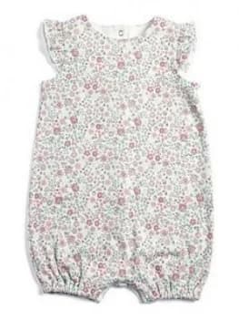 Mamas & Papas Floral Printed Romper Baby Girls