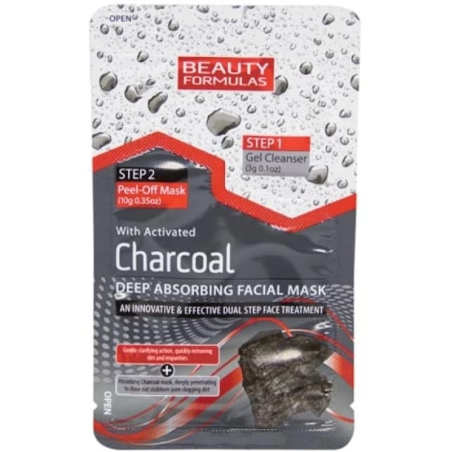 Beauty Formulas Charcoal Deep Absorbing Face Mask - 1 piece. BF-256504