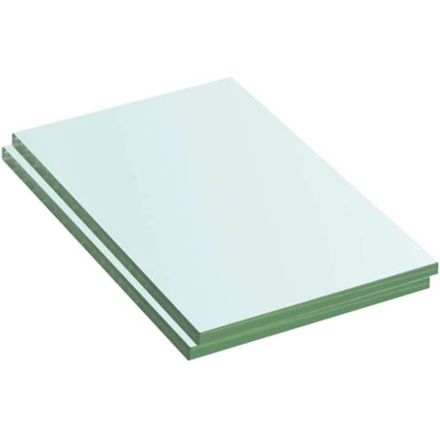 VIDAXL Shelves 2 pcs Panel Glass Clear 20x12cm vidaXL 3051542