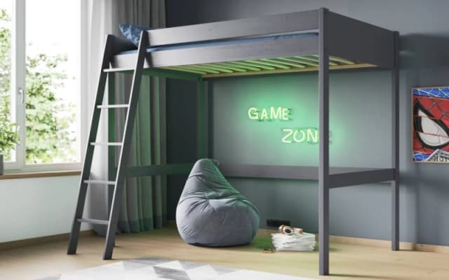 Flair Noomi Tera Small Double Highsleeper (Frame Only) - Grey