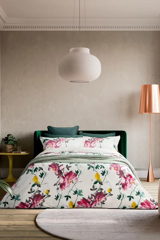 Ted Baker 'Citrus Bloom' Cotton Duvet Cover Set Cream