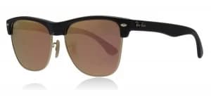 Ray-Ban Oversized Sunglasses Matte Black / Gold 877/Z2 56mm