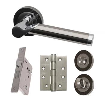 LPD Internal Black Chrome Polaris Handle Hardware Pack Handle - Privacy