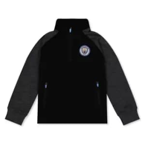 Source Lab City FC quarter Zip Jacket 2022/2023 Juniors - Black