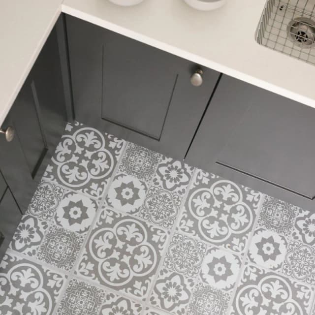 Floor Pops Self Adhesive Vinyl Floor Tiles Valencia Grey Grey unisex 2.23 SQM