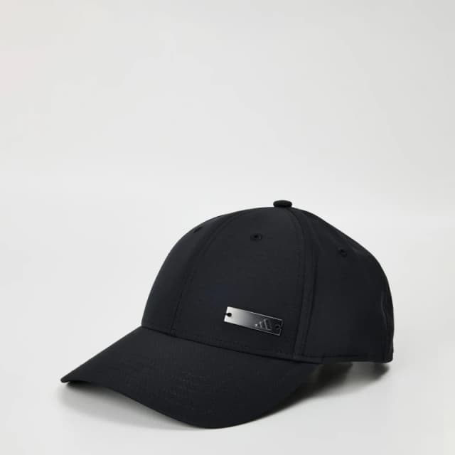 adidas Metal Badge Baseball Cap Black male Ladies