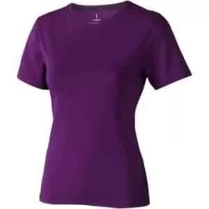 Elevate Womens/Ladies Nanaimo Short Sleeve T-Shirt (M) (Plum)