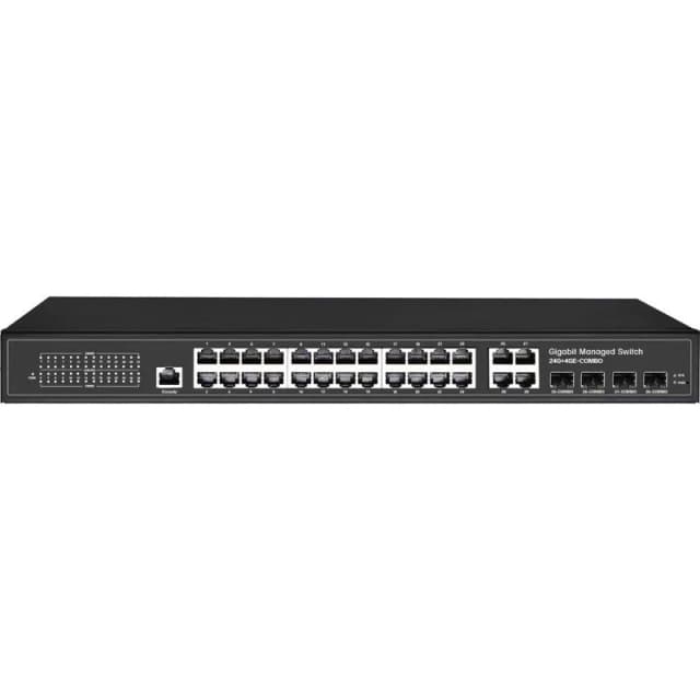 FDL 24 PORT + 4x RJ45/ SFP 1x CON PoE+ L2+ MANAGED SWITCH - 400W