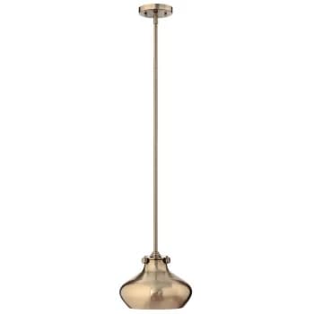 Elstead - Hinkley Congress Dome Pendant Light 1x E27 Brushed Caramel