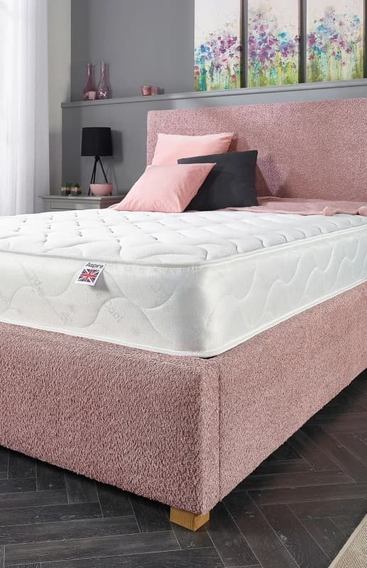 Aspire Aspire 3 Layer Memory Foam Hybrid Mattress in White Size: Small Double White Small Double Unisex 5057632155900
