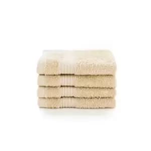 Deyongs Bliss Pima 4 Pack Face Cloth - Biscuit