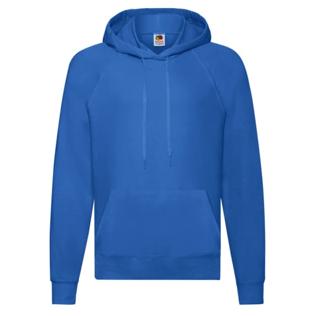 Fruit Of The Loom Fruit of the Loom Men Lightweight Hooded Sweatshirt in Blue Size: Small Blue S Male 5063425979622