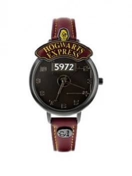 Harry Potter Harry Potter Hogwarts Express Dial Faux Leather Strap Watch
