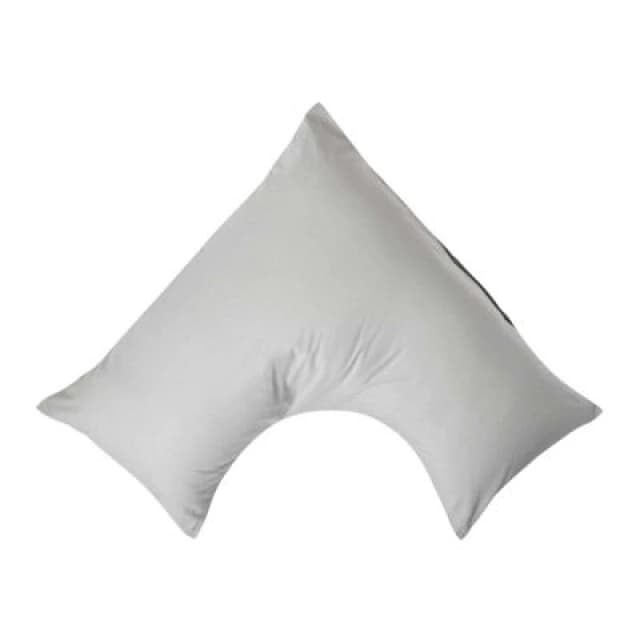 Homescapes Egyptian Cotton V Shaped Pillowcase 200 TC Silver