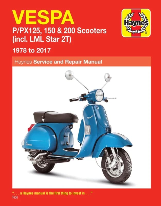 707 - Haynes Service Manual For Vespa P 125 X 1979-1982 707