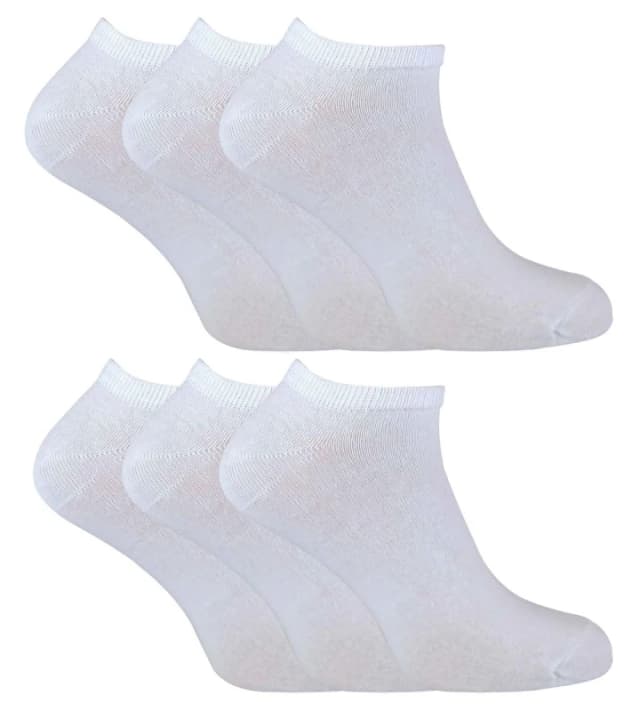 Sock Snob Sock Snob Men Cotton Low Cut Ankle Socks in White Size: 6-11 White 6-11 Male 5060597075985