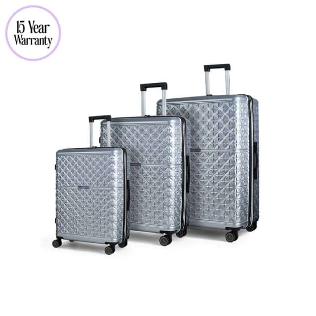 Rock Rock Maya Suitcases Silver Silver unisex 3pc Set
