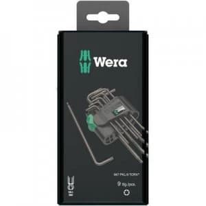Wera 967 PKL/9 SB SiS TORX socket Allen key set 9 Piece