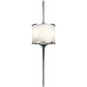 Twin Wall Light Sconce Polished Chrome LED G9 3.5W Bulb