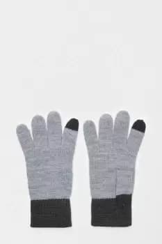 Mens Contrast Cuff Gloves