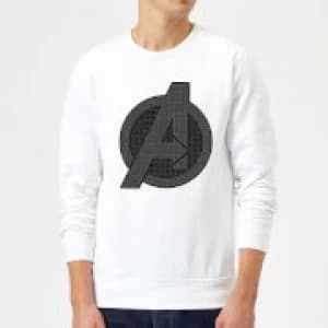 Avengers Endgame Iconic Logo Sweatshirt - White