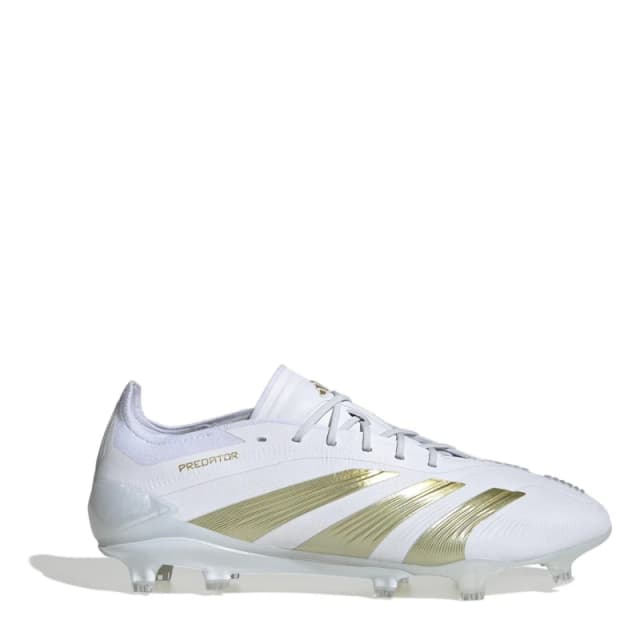 adidas Predator Elite Firm Ground Football Boots - White White 7