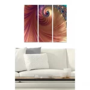 MDF1644492 Multicolor Decorative MDF Painting (3 Pieces)