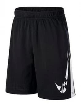 Nike Older Boys Dry Short - Black/White