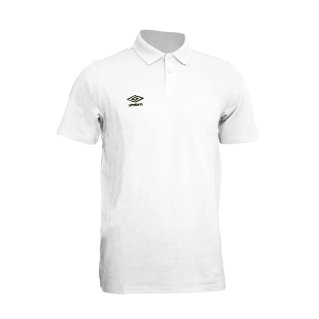 Umbro Umbro Men Essential Polo Shirt in White Size: Small White S Male 5063107689603