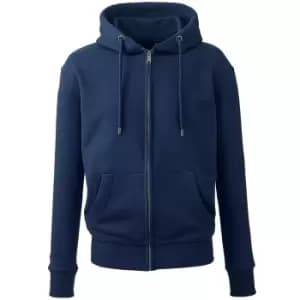 Anthem Mens Organic Full Zip Hoodie (3XL) (Navy)