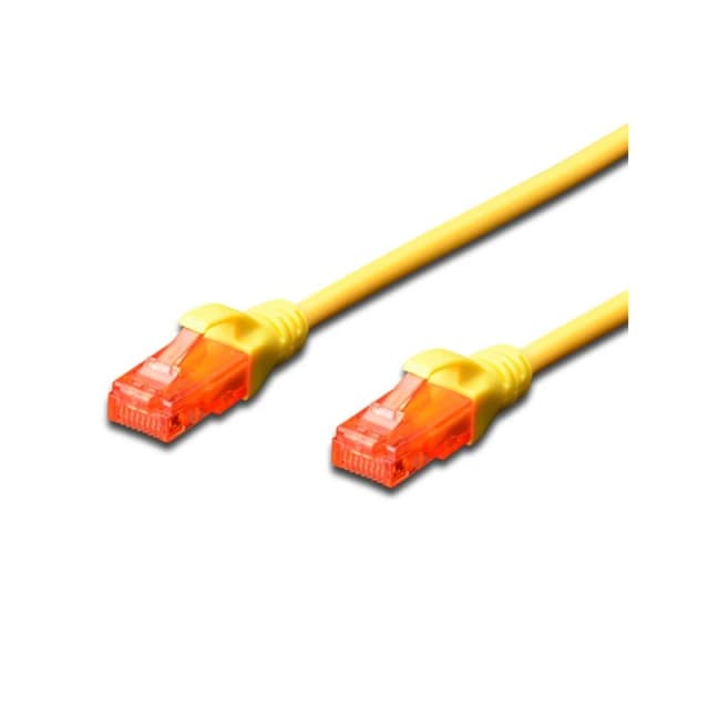 FDL 0.25M CAT.6 UTP LSZH PATCH CABLE - YELLOW