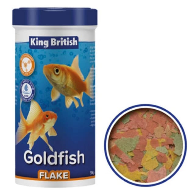King British Natural Goldfish Flake (With Ihb) 55G (Pack Of 6)