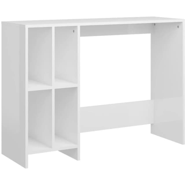 VIDAXL Notebook Desk High Gloss White 102.5x35x75cm Engineered Wood Vidaxl 8720286606872