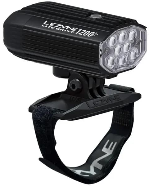 Lezyne Helmet Lite Drive 1200+ Helmet Mounted Front Light 1200 Black