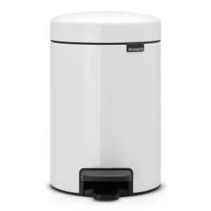 Brabantia 3 Litre New Icon Pedal Bin - White