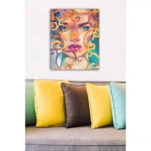 1501996802-5070 Multicolor Decorative Canvas Painting
