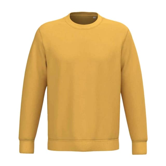Native Spirit Mens Crew Neck Sweatshirt in Yellow Size: 2XS Yellow Male 2XS