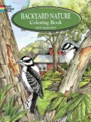 backyard nature coloring book