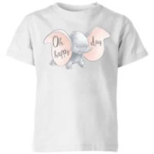Dumbo Happy Day Kids T-Shirt - White - 11-12 Years