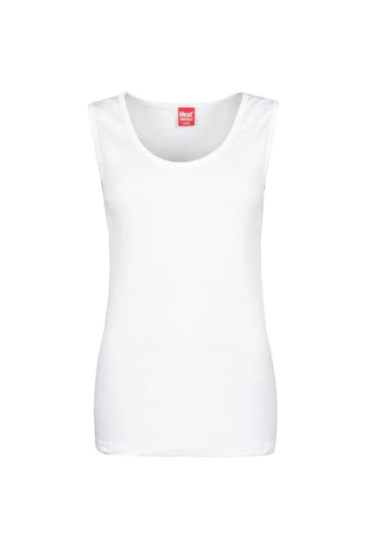 SOCKSHOP Heat Holders 1 Pack 0.45 TOG Sleeveless Vest White
