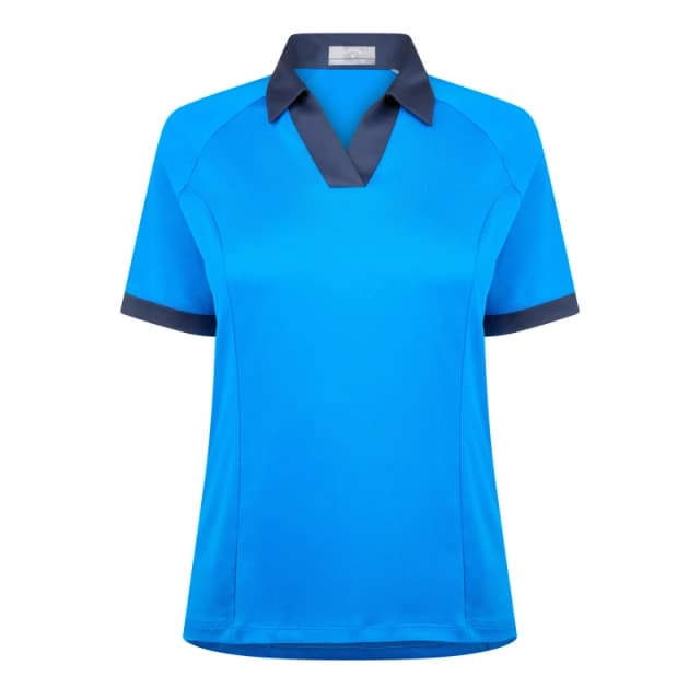 Callaway Short Sleeve Polo Shirt Womens - Blue Blue 10