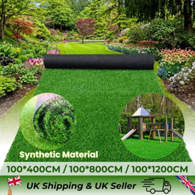 Walplus Uv Resistant Artificial Grass - 20mm Pile Height Astroturf Mat For Outdoor Garden, Patio, And Terrace